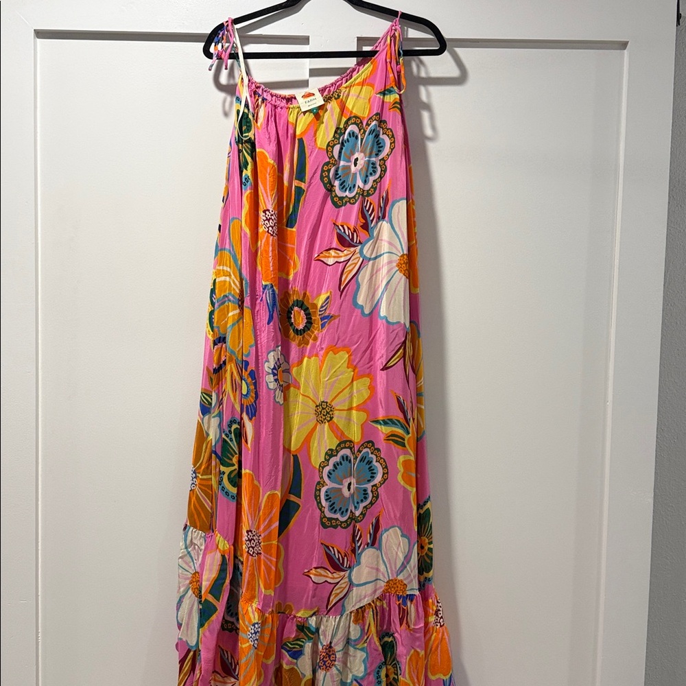 FARM Rio Full Garden Pink Maxi Dress - Picture 3 of 3
